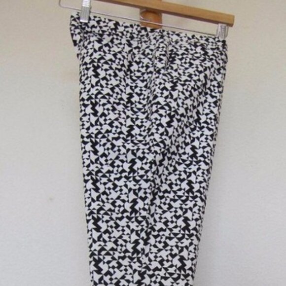 Kate Spade Pants ankle crop Geometric print Saturday Stretch  28x27 - Picture 8 of 12